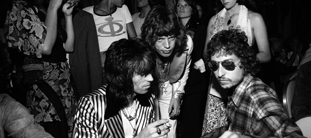 Keith Richards, Mick Jagger & Bob Dylan